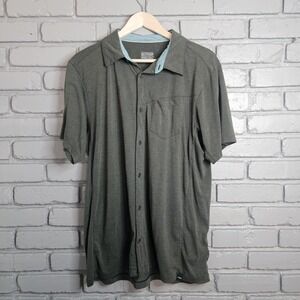 Outdoor Research Men's Clearwater Shirt XL Lyocell Blend Button Up SS Green